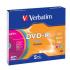 DVD-R Verbatim 4.7GB, 16x, 5 ks slim case color