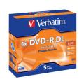 DVD-R Verbatim 8.5GB, DVD-R Dual Layer 4x 5ks