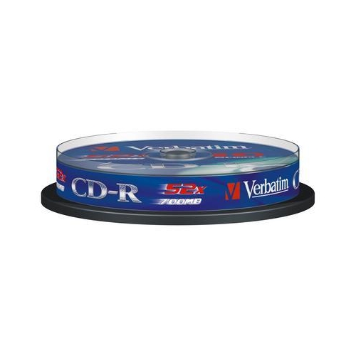 CD-R Verbatim 700MB, 52x, 10 ks cake box