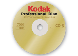 DVD-R Kodak Gold 4.7GB, 16x, 10 ks cake box